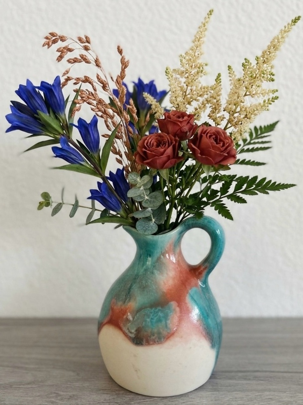 Dryden Pottery Arkansas Drip Glaze Small Pitcher